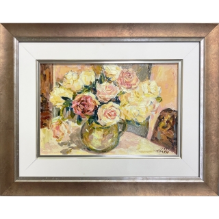 Жълти Рози във Ваза