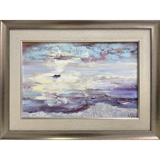 Утро с лодка край морето