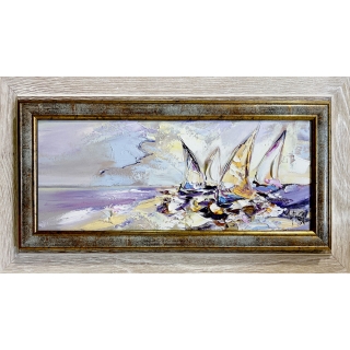 Fisherman's Morning with Sailboats
