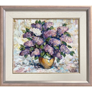 Lilacs in the Blue Vase