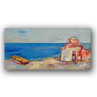 Seascape with Church