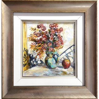 Autumn Still Life with an Apple