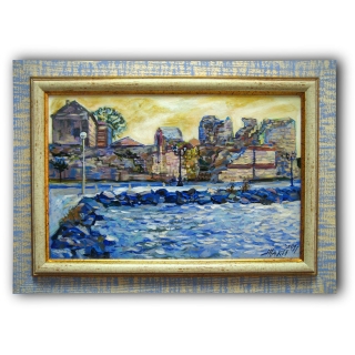 Nessebar Landscape in Blue