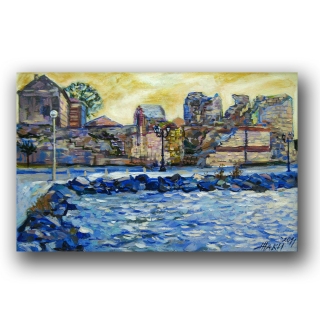 Nessebar Landscape in Blue