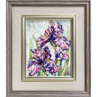 Purple Irises-two